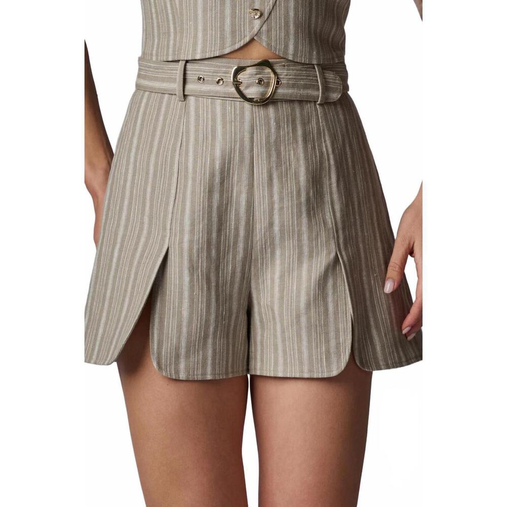 NEW HEVRON tessa short in tawny stripe